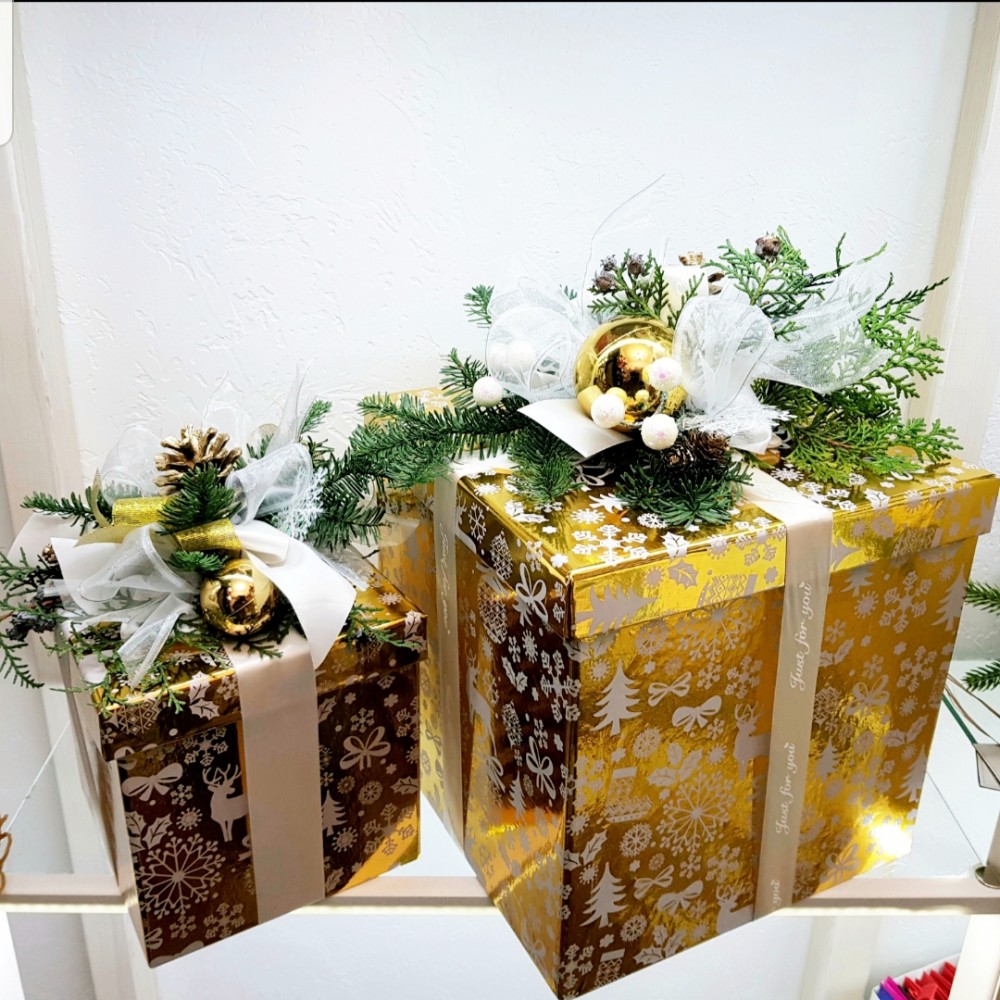 Изображение Фото 6   Декор подарков в свадебго-новогоднем стиле